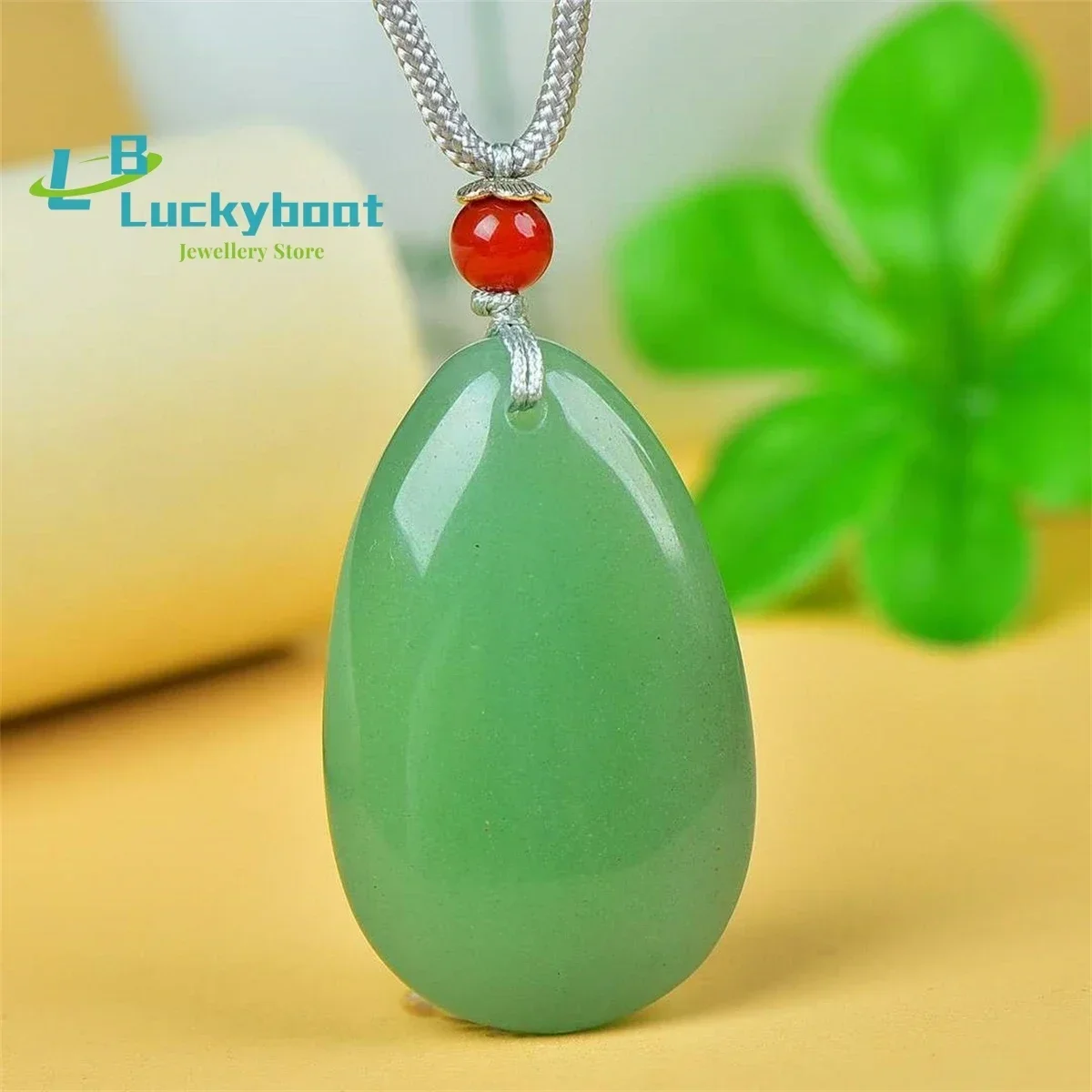 Natural Clear Water Color Dongling Jade Droplet Pendant Simple and Generous Personalized Fashion Versatile for Men and Women