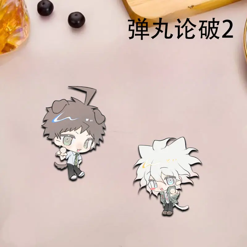 Anime Danganronpa Nagito Komaeda  Acrylic Badge Cartoon Pins DIY Decoration Backpack Clothes Accessories