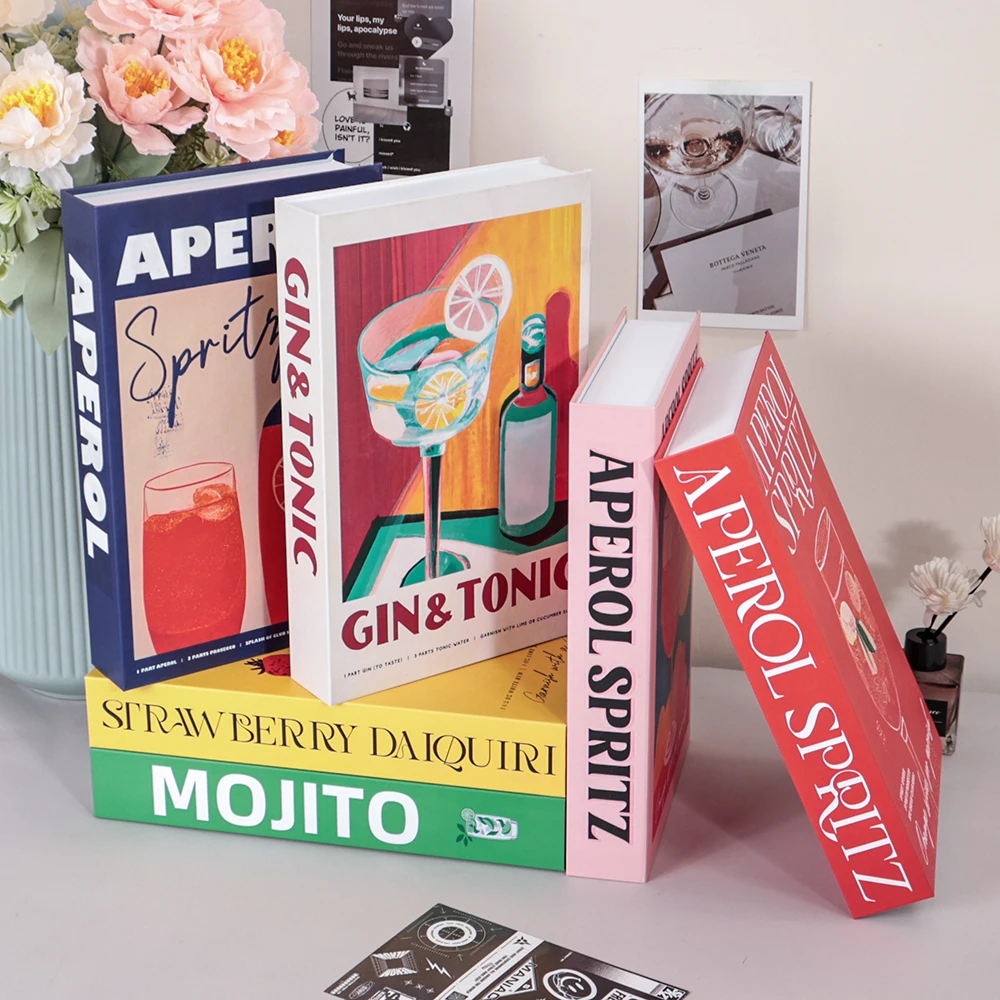 New Luxury Fake Books Home Decoration Remote Control Storage Box Coffee Table Fashion Living Room Home Decoration Accessories
