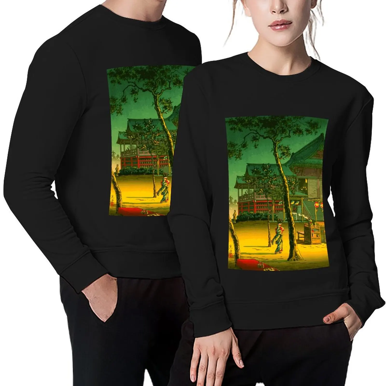 

Tea Shop at Kiyomizu Temple - Tsuchiya Koitsu - Japanese Art Pullover graphic t shirts men mens clothing new sweatshirt