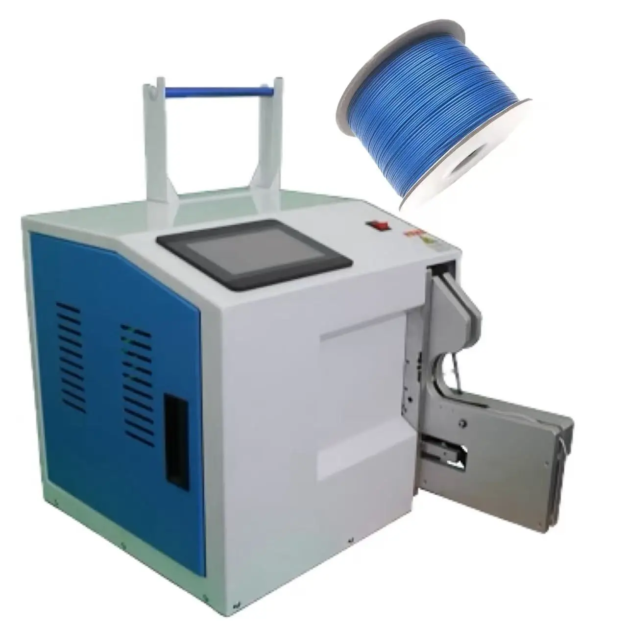 

Hot Selling Automatic Wire Tying Rope Strapping Machine for the Food Industry Wire Tying Cord Strapping Tool Package Machine