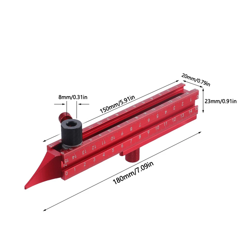 النجارة إغلاق وسم حاكم 4 في 1 سبائك الألومنيوم كفاف النازع حافة الزاوية قياس مقياس مستوى السقف حاكم