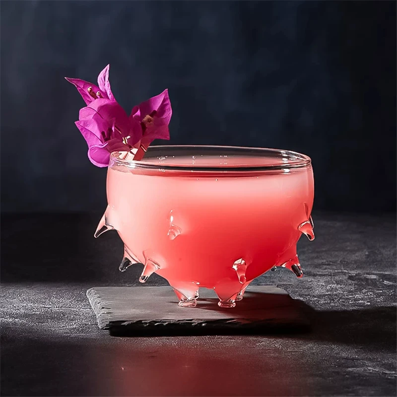 

Creative Sea Urchin Shaped Cocktail Glasses Molecular Cocktail Glass Juice Glass Goblet Wine Glass Salad Bowl Caviar Plate