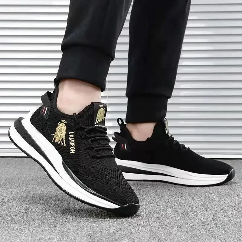 Mode Heren Sportschoenen Merk Heren Casual Schoen Ultralichte Comfortabele Mannelijke Outdoor Wandelschoenen Met Dikke Zolen Tenis Masculino