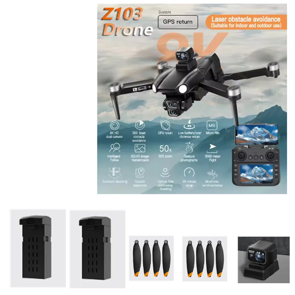 

Аксессуары для аккумуляторов радиоуправляемого дрона Z103, 7,4 В, 3400 мАч/лопасть пропеллера/использование для запасной части дрона Z103