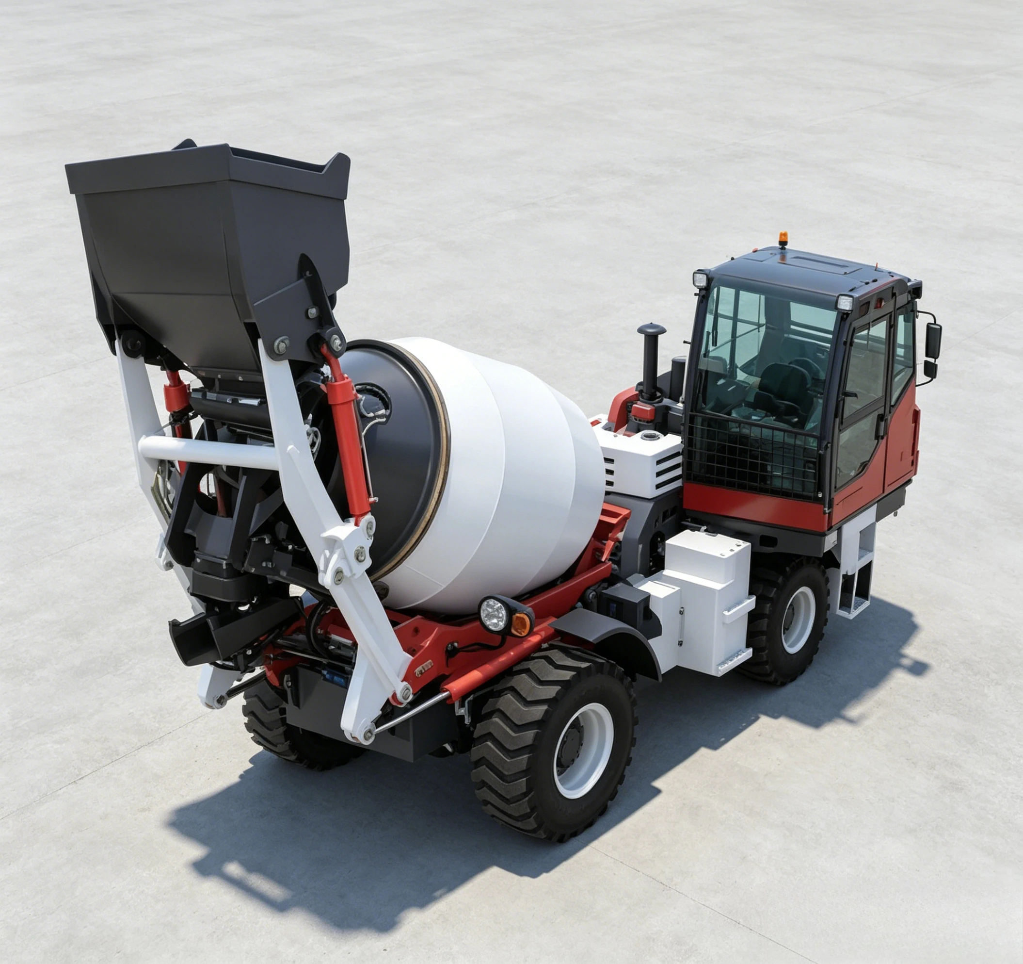 3.5 Cubic Meters Self-Loading Fully Automatic Feeding Integrated Engineering Vehicle Concrete Mixer Truck High Load Moment