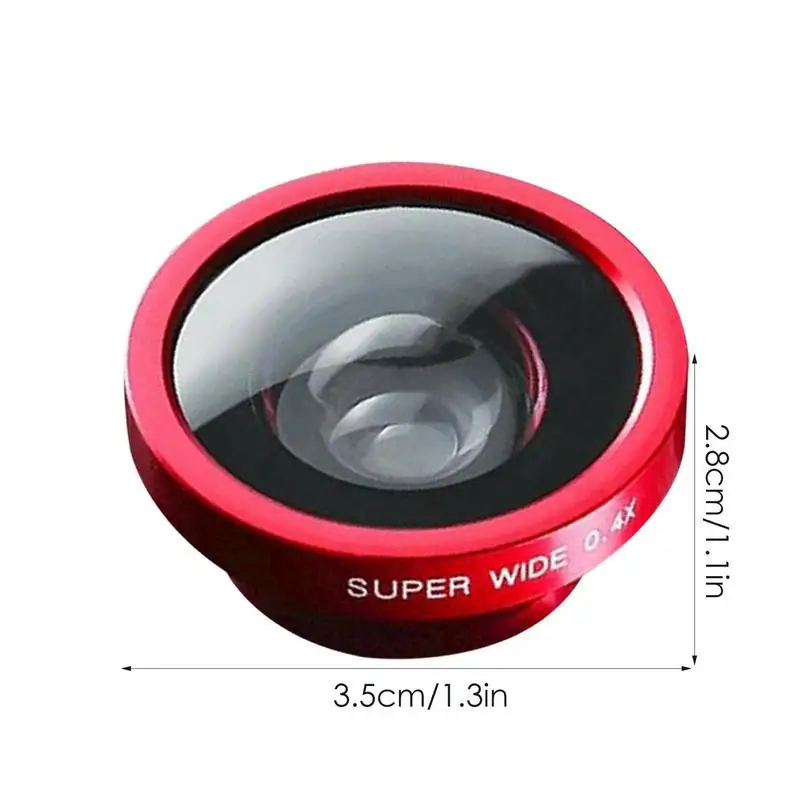 0.4X Wide Aangle Lens for iPhone 15 Pro Max Portable Phone Lenses Cell Phone Lens Clip Kit Universal Lend for Tablet Cell Phone