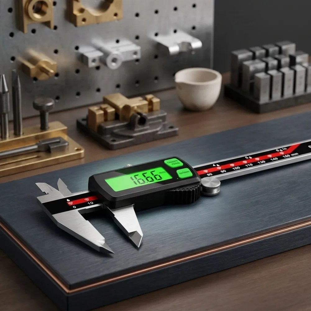 Rechargeable Caliper Digital Caliper For Low-light Conditions Strong Construction 0.01mm Resolution 0.03mm Precision