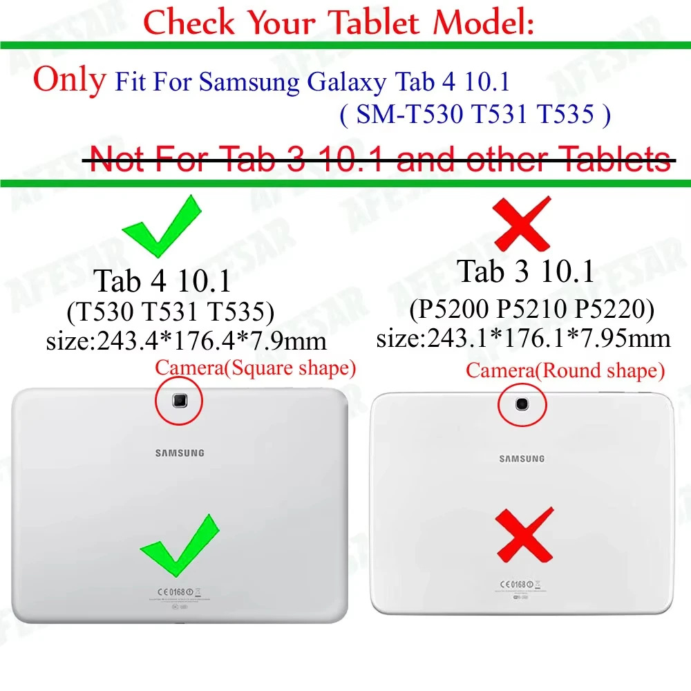 Case for Galaxy Tab 4 10.1” SM-T530 /T531 /T535 Tablet Ultra Slim Flip Folio Pu Leather Stand Case with Magnetic Auto Sleep&Awak