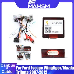 XP Canbus Box RP5-FD-002 For Ford Escape Wingtiger/Mazda Tribute 2007-2012 Car Radio With Wiring Harness Power Cable
