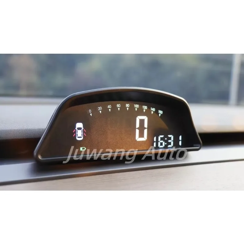 Modelo Y Head up Display Tela do painel mostrando condições de condução Exibição em tempo real