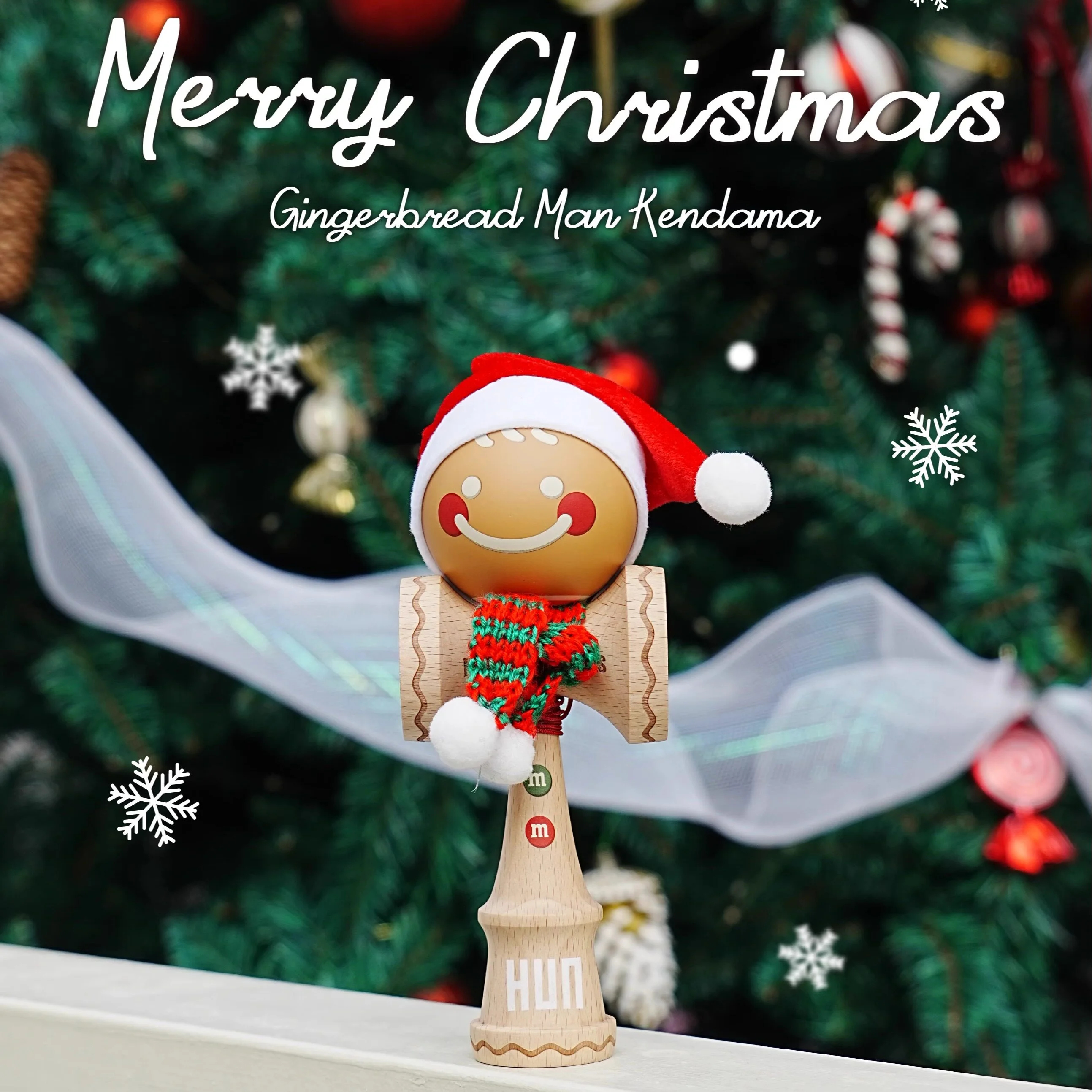 100% Original HunKendama Beginner Professionals Kendama Big Cups Easy To Catch Trend Tips Juggles Skill Ball For Children'S Gift