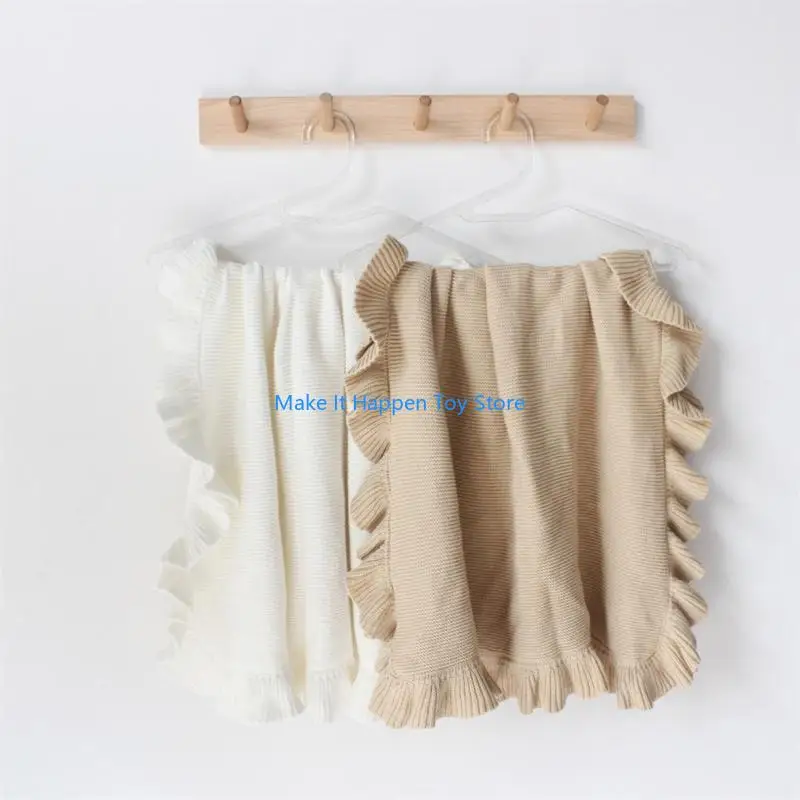 28EC متعددة الاستخدام بطانية طفل منشفة استحمام موضة كشكش بطانية لينة لحاف سرير الفراش #5