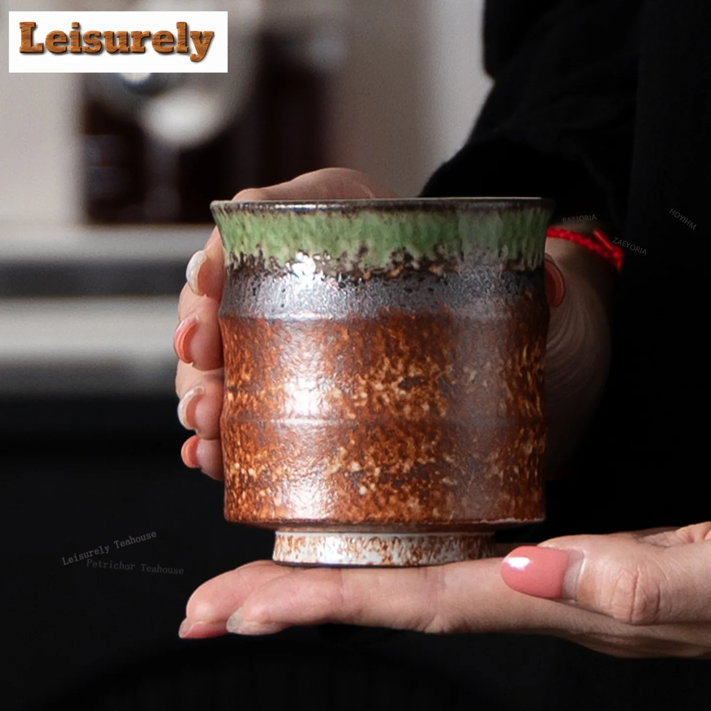 HOYIHM 220ml Kiln Fambe Bamboo Joint Coffee Mug Hot Chocolate Cup Afternoon Tea Mug Office Water Cup Tableware Decoration Gifts