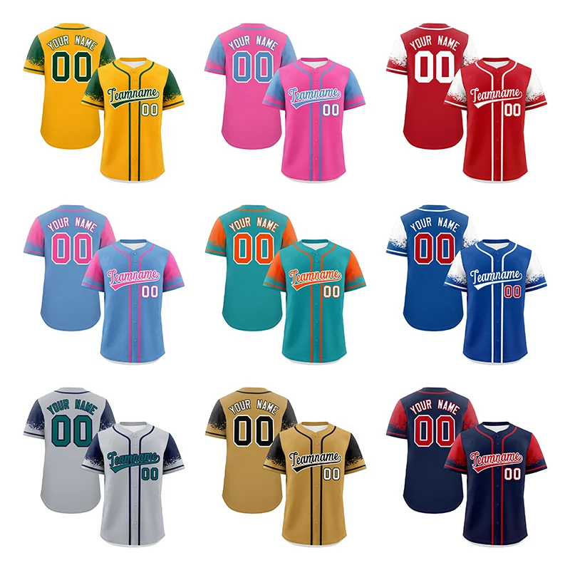 

Оптовые дешевые сшитые на заказ бейсбольные майки спортивные майки свободный дизайн сублимационные быстросохнущие дышащие бейсбольные майки