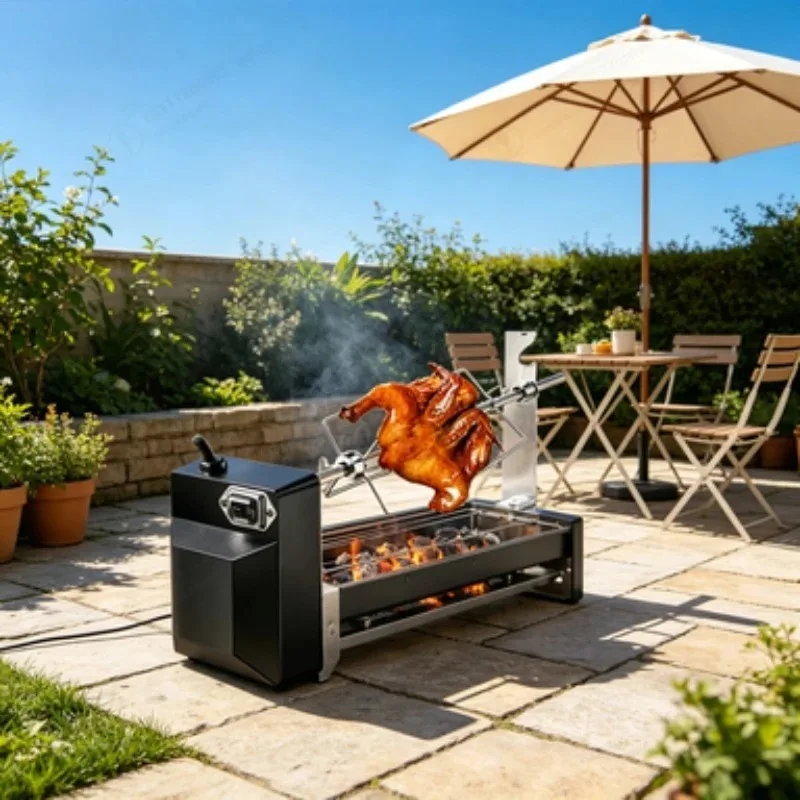 

110V Automatic Rotating Grill Kit Universal Barbecue Grill Shop Accessories
