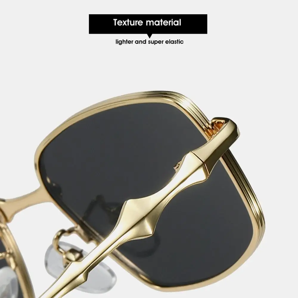 Анти-синий свет, нерегулярные квадратные солнцезащитные очки, элитные винтажные маленькие квадратные солнцезащитные очки в металлической оправе, солнцезащитные очки в узкой оправе