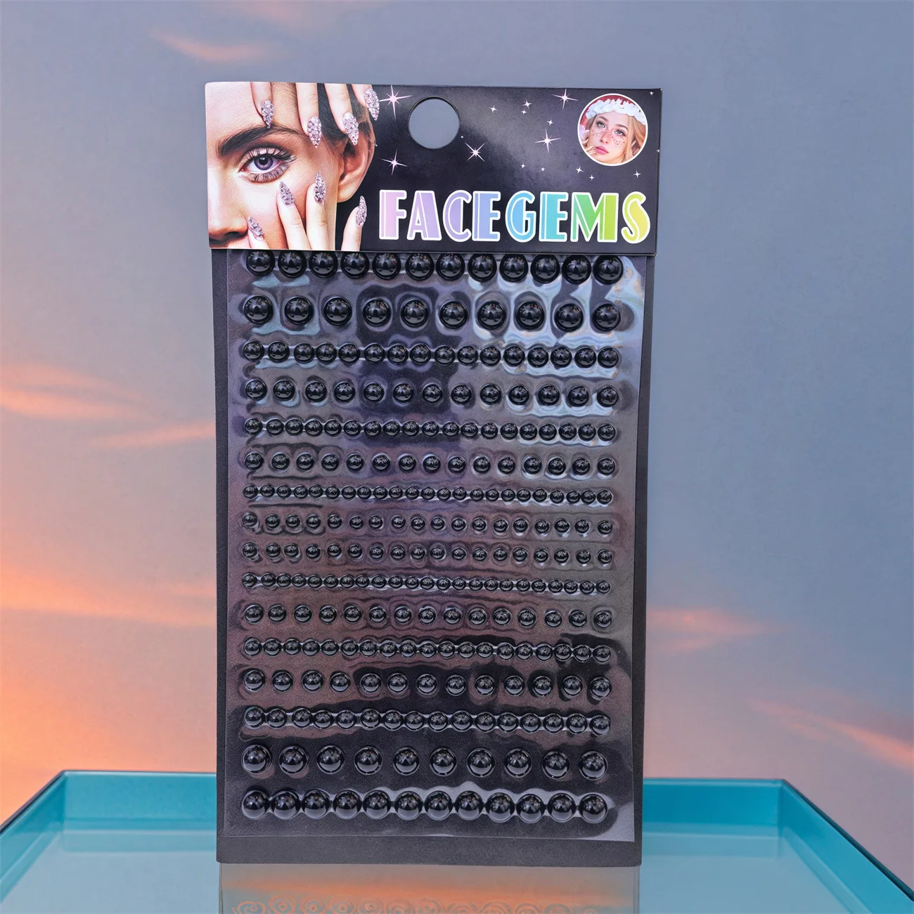 Face Pearl Rhinestone Stickers Self Adhesive Crystal Gems for Kids Stage Makeup Party DIY Decor view 3
