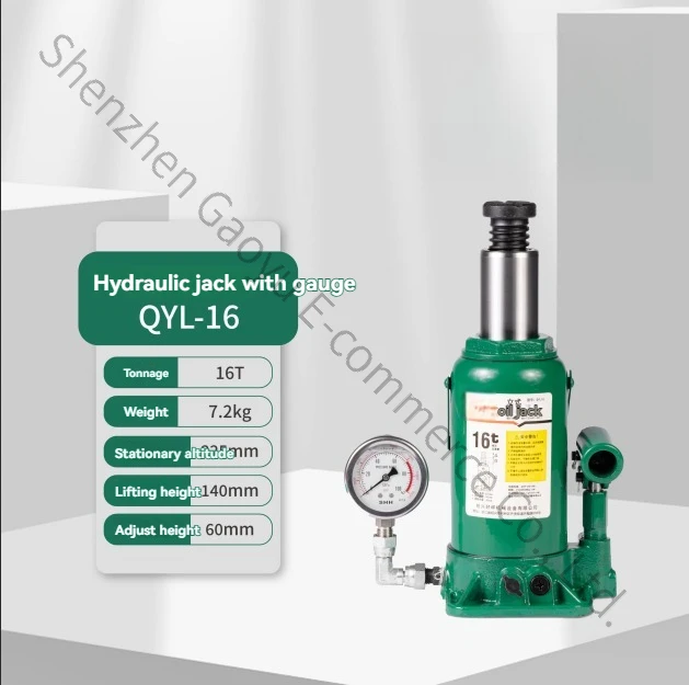 20t Tool Vertical Hydraulic Jack with Table National Standard Heavy Duty Hand Crane Auto Repair Bridge Wharf Construction
