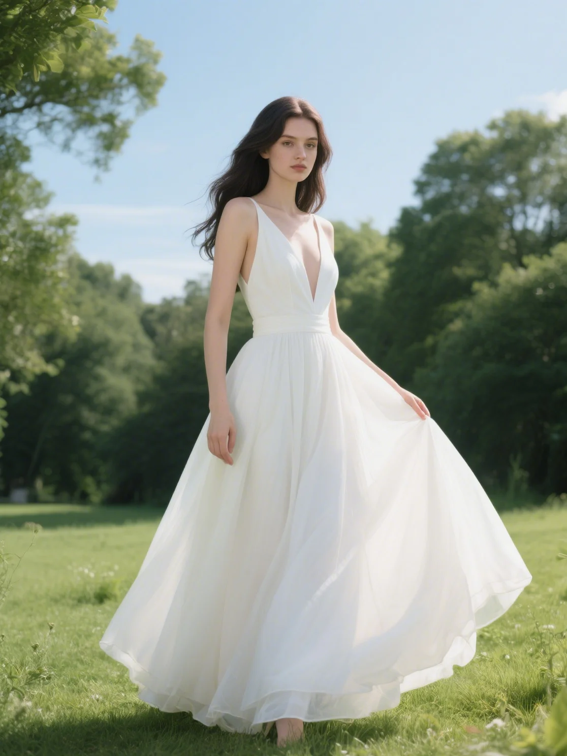 

Sexy Modern V Neck A-Line Rehearsal Dinner Dress Sleeveless Floor Length Ruffles Tulle Chiffon Bridal Gown 2025 free customized