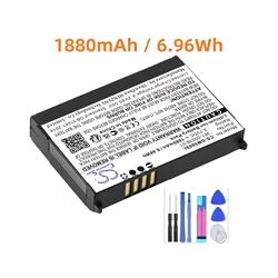 GPS, Navigator 1880mAh /6.96Wh Battery For Garmin 010-11143-00 361-00038-01 Nuvi 500 Aera 510 Zumo 220 Volts 3.70V Color Black