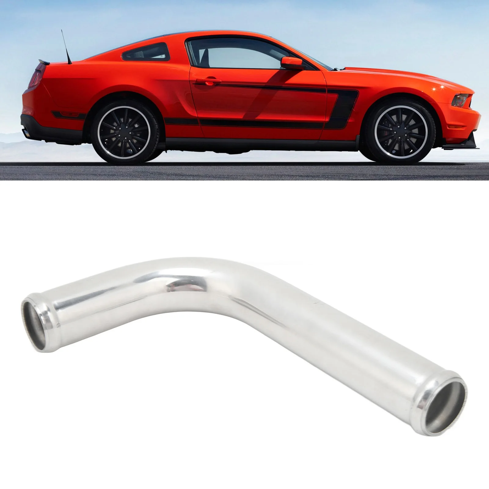 Aluminum Alloy Coolant Hose 90° Bend Radiator Coolant Tube Sturdy Anti Crack  Powerful Heat Dissipation for Most Cars