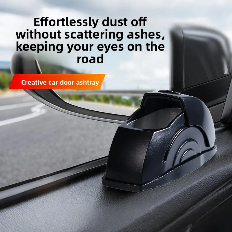 Car ashtray with cover creative sliding cover car advanced sensory artifact car jewelry door device does not fall off anti-fly