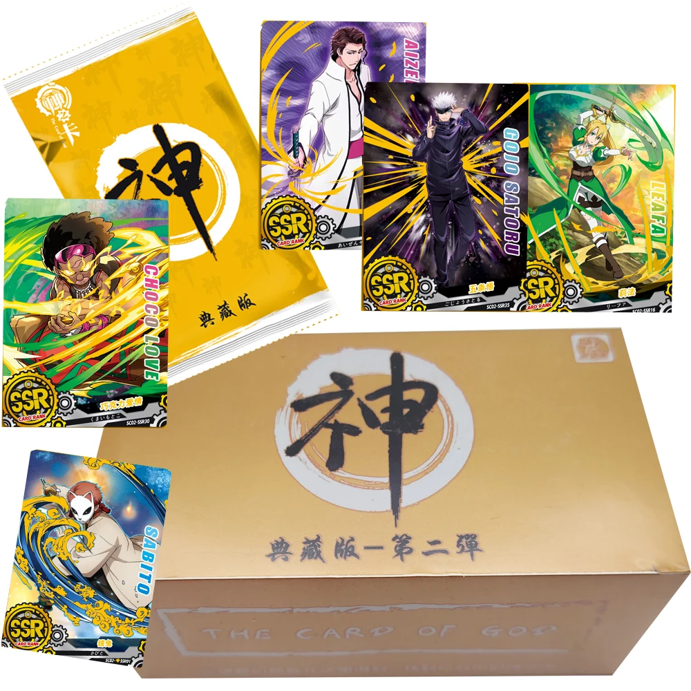

The Card of God Collection Cards Hot Blooded Anime Cute Cartoon Character Peripheral Puzzle Cards Birthday Gifts for Children