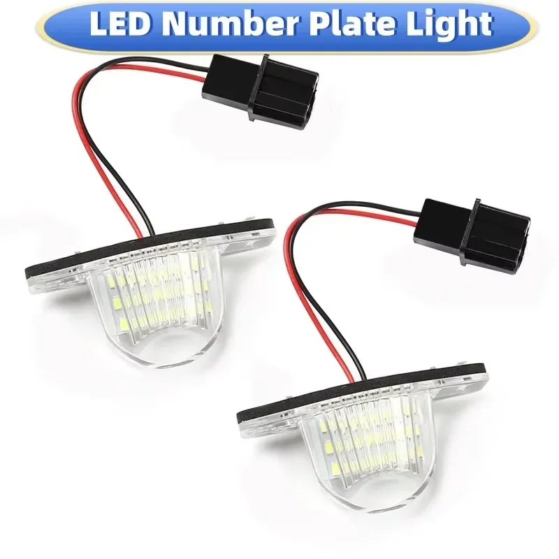 

2Pcs LED Car Number License Plate Light for Honda Civic CR-V Odyssey HR-V Accord Crosstour FIT Number Lamp Car Led Light