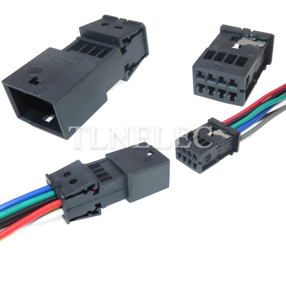 

8 Pin Way Car Male Female Docking Connector With Wires Auto Unsealed Wiring Socket 1719566-1 1719564-1 8K0971834 8K0971833