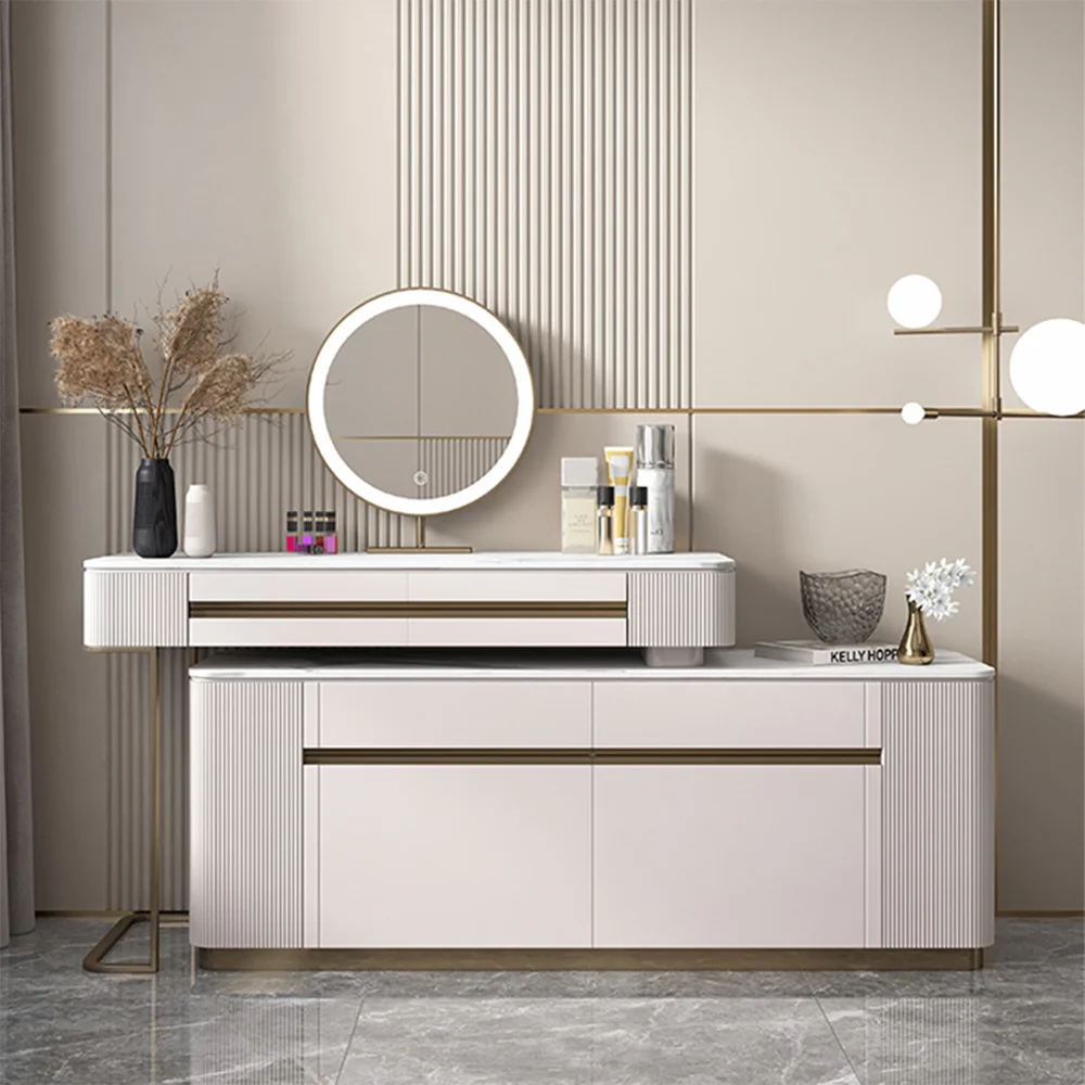 Modern Dressing Table With Storage Dresser Cabinet Drawers Economical Multifunctional Dressers Makeup With Mirror