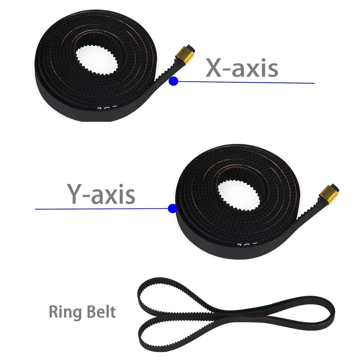 Creality Ender 3 V3 KE X + Y Axis Synchronous Belt Kit,X axis + Y axis and Ring Timing Belt Set for Ender 3 V3 KE/Ender 3 V3 SE