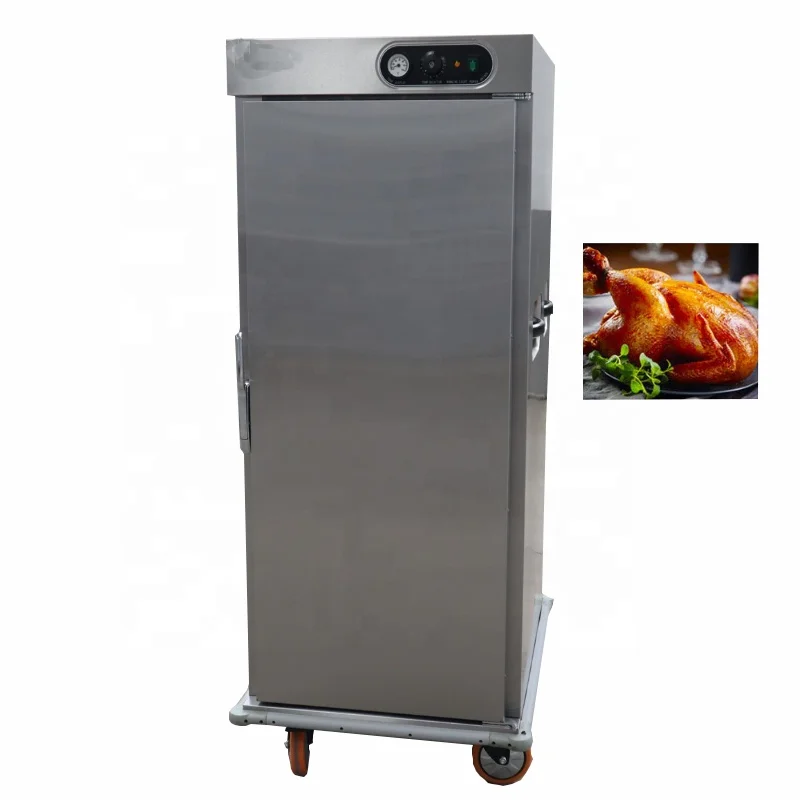 Advanced Design Single Door Food Warmer Heated Holding Cabinet Cart Mobile Thermal Dining Car Trolley