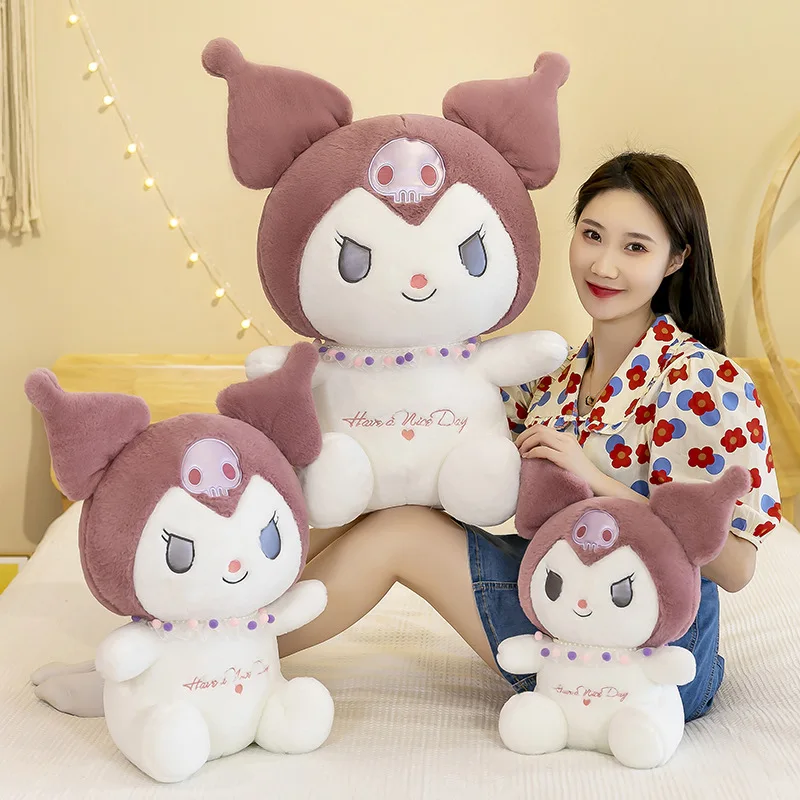 70cm Sanrio carino nero bellezza peluche bambola morbido animale piccolo diavolo cuscino bambola bambola bambola decorazione della casa bambini ragazze regalo