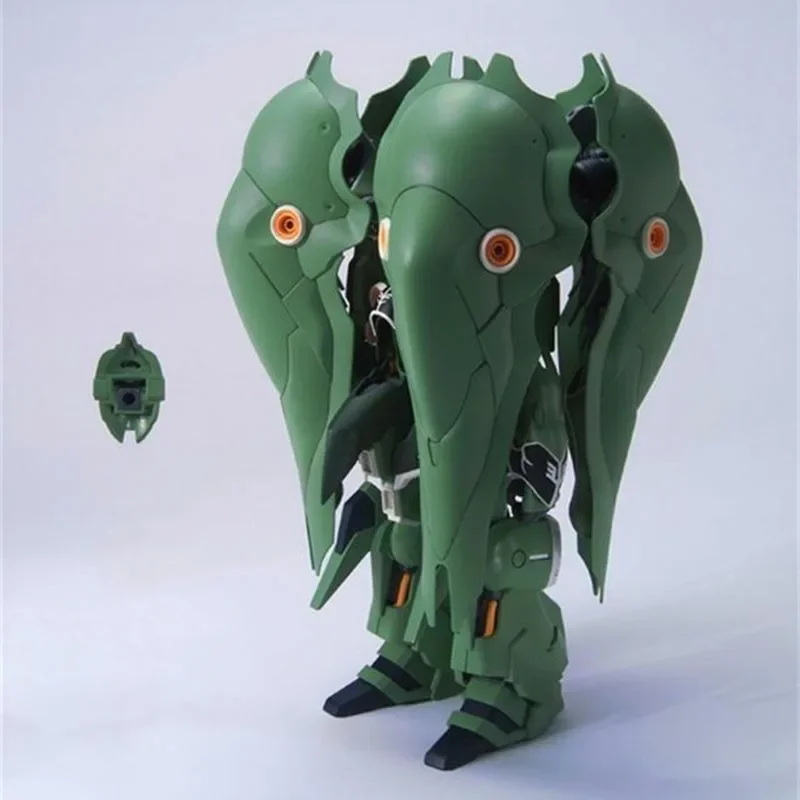 Bandai Figure Kit Model Gundam Figur Anime HG NZ-666 Kshatriya Mobile Suit Gunpla Mainan Action Figure untuk Hadiah Anak Laki-laki