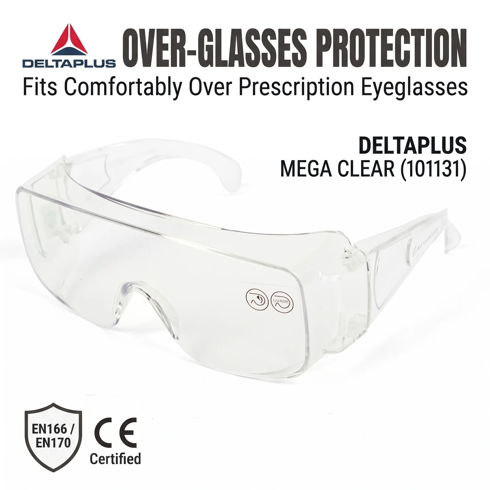 DELTAPLUS Clear Safety Glasses for Work Protective Eyewear Work Safety Goggles Z87 Lentes de Seguridad Industrial Gafas y Lentes