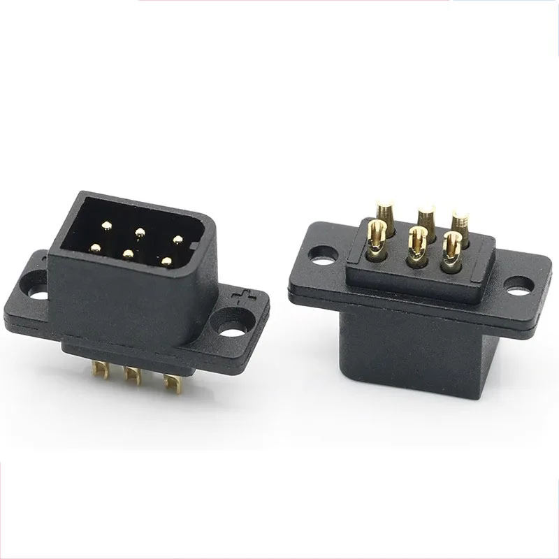 JY6P-G male/female head model aircraft fixed wing quick-release assembly motor brushless black plug with signal pin connector