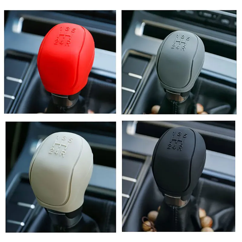 Silicone Car Gear Head Shift Knob Cover For Lancia Stilo Ducato Palio Bravo Doblo Ypsilon Clio