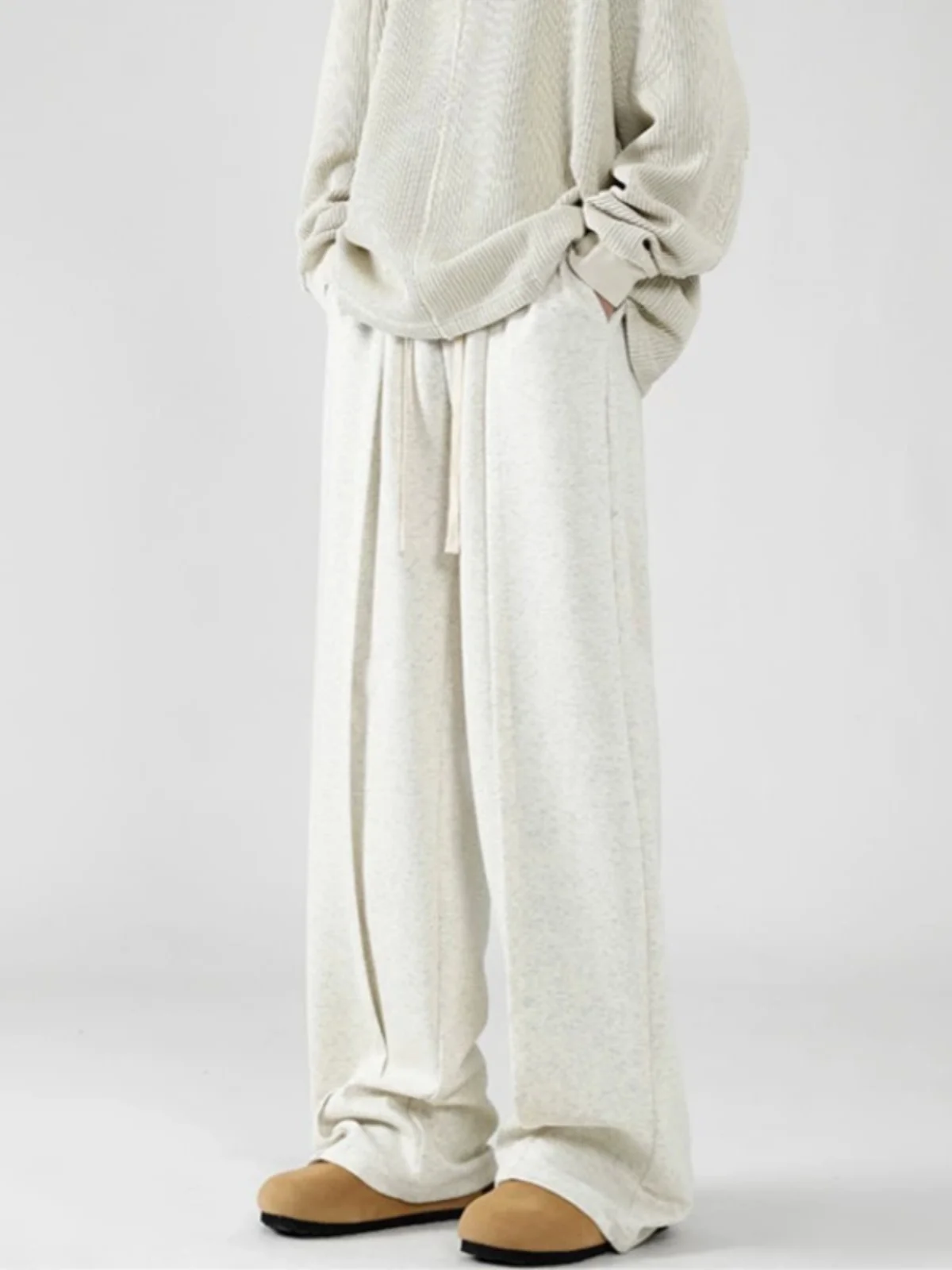 

Мужские широкие брюки-палаццо для весны и осени, свободные прямые спортивные брюки в американском стиле High Street, хип-хоп штаны