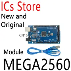 1PCS New And Original MEGA 2560 R3 ATMEGA16U2 ATMEGA2560 ATMEGA2560-16AU Board For Module USB Cable For Arduino 5V MEGA2560