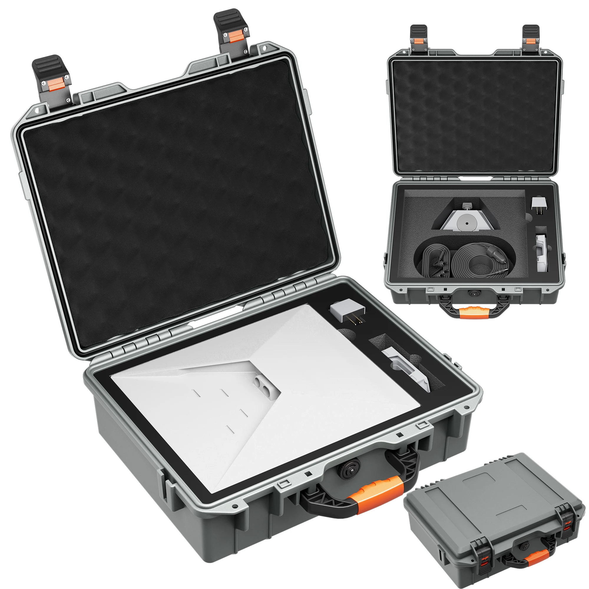 

Starlink Mini Case Hard Shell Travel Bag Grey Waterproof Shockproof Protective Storage Box for Starlink Mini Accessories