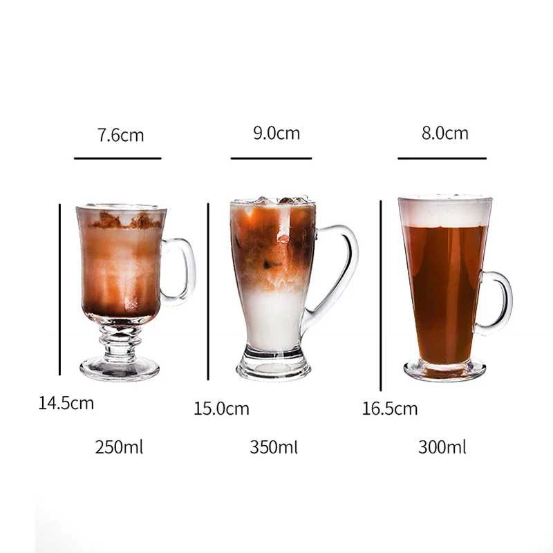 Coffee Mug Glass Cup Receptacle Mug Thermal Cup Drinkware Friends Gift for Drinking Milk Tea Fruit Juice Coffee Latte