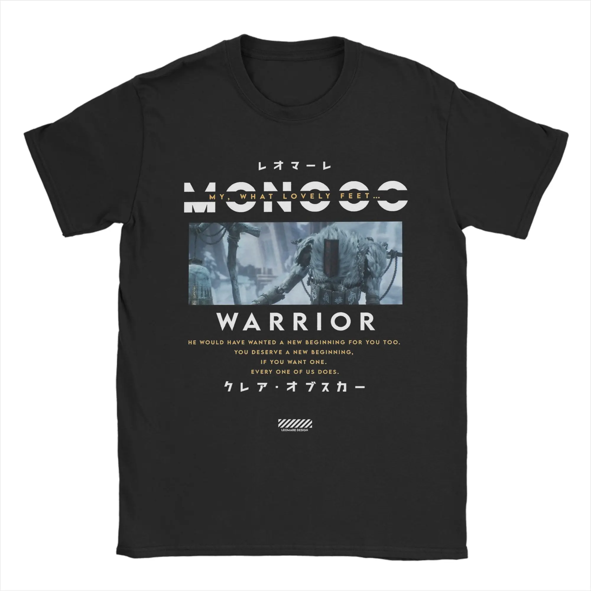 Novelty Monoco Clair Obscur Expedition 33 T-Shirt for Men O Neck Pure Cotton T Shirts  Short Sleeve Tees Unique Clothing