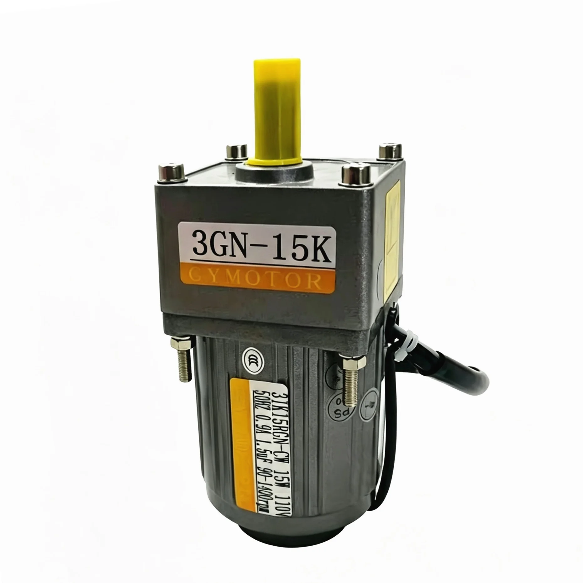 Fixed Speed 15W AC 110V Single Phase Shaft Diameter10mm Gear Motor 3GN Gearbox Constant Speed AC Motor