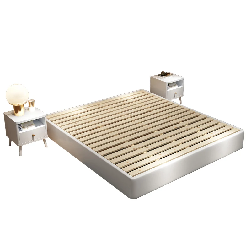 

All solid wood tatami simple floor bed simple modern single double bed and breakfast hotel floor without bedside
