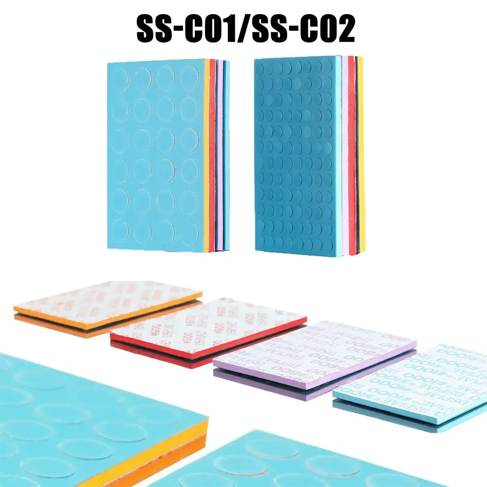 

1Set SS-C01 SS-C02 Sponge Sanding Disc 5/10mm Double Side Sponge Sandpaper Self Adhesive Round Polishing Sponge