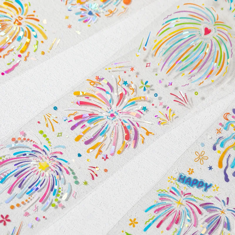 

1 шт./1 лот, декоративные клейкие ленты, цветок и огонь, момент, скрапбукинг, сделай сам, бумажные наклейки для скрапбукинга