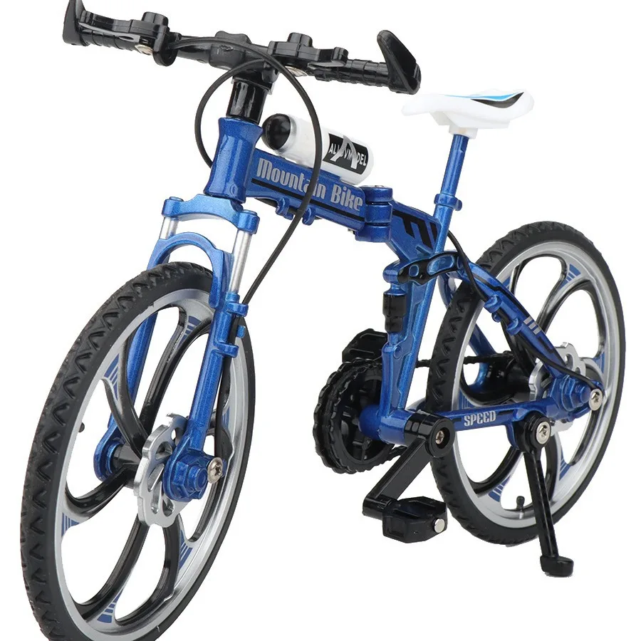 

Kids Mini 1:8 Model Alloy Mountain Bicycle Diecast Metal Simulation Mountain Bike decoration Collection Toy For Boys