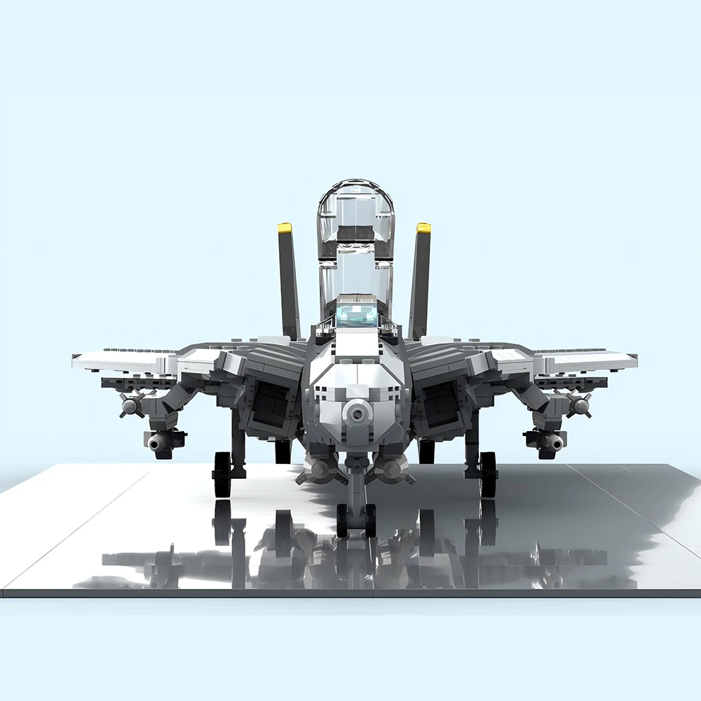 Fighter F 14D model MOC building blocks DIY assembly building blocks aircraft series educational creative toy gift 2124 pieces