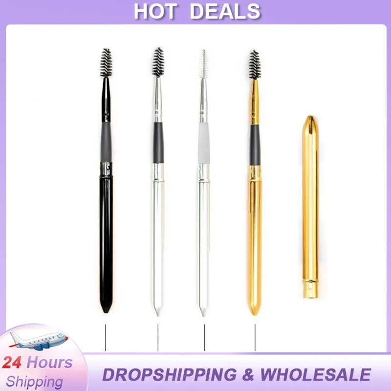 Eyebrow Eyelash Makeup Brushes Portable Mascara Eyelash Brushes Wands Applicator Spiral Eyelash Curler Makeup Tools